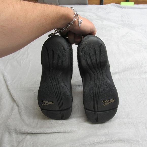 Dansko Womens Clogs 47EU 7US Black Leather Kenzie Slip on Knit Lofaers Shoes - Picture 9 of 14